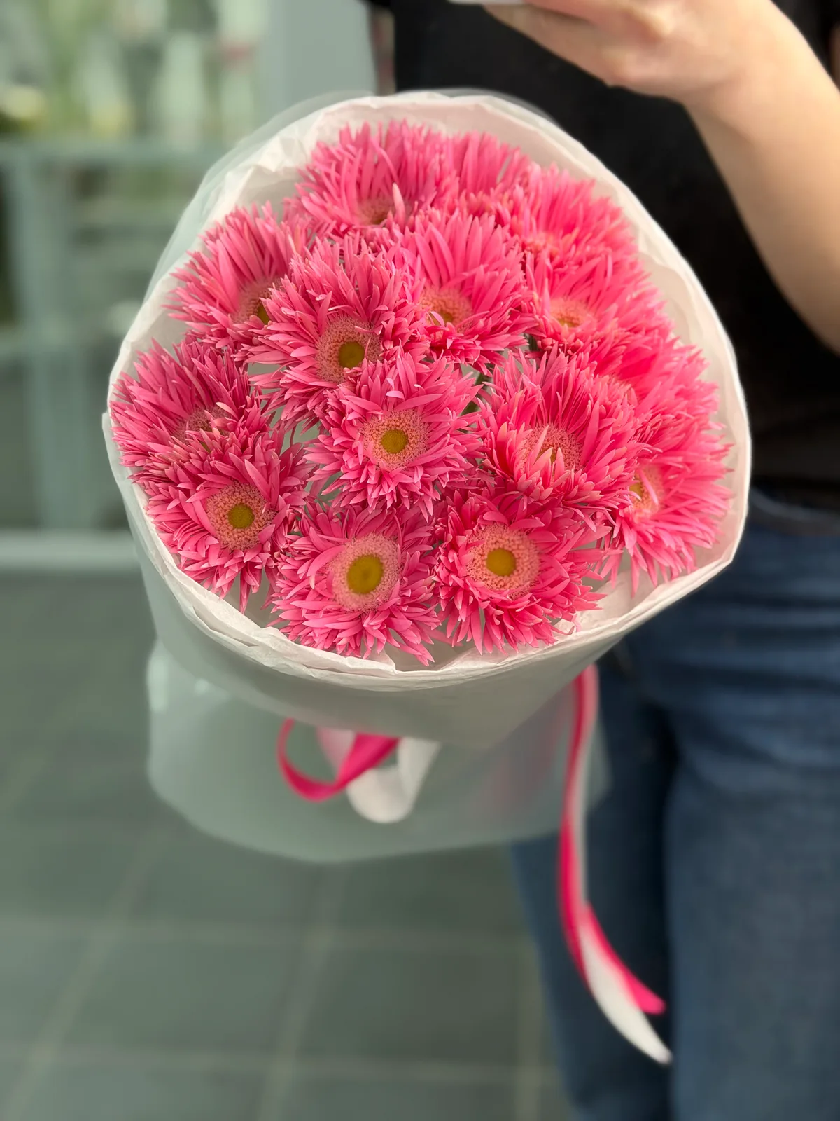 Букет из 15 Гербер